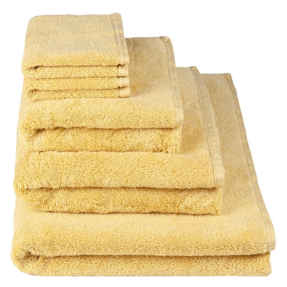 Loweswater Organic Cotton Towels By Designers Guild in Mimosa Yellow